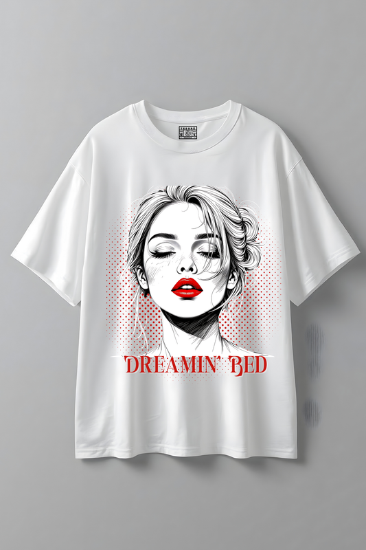 DREAMING RED OVERSIZED T-SHIRT