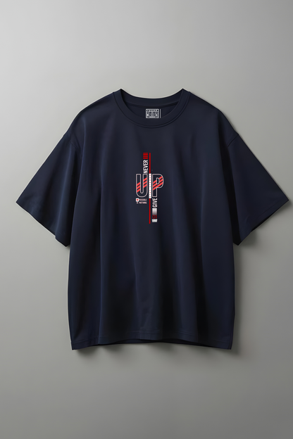 NEVER GIVE UP OVERSIZED T-SHIRT